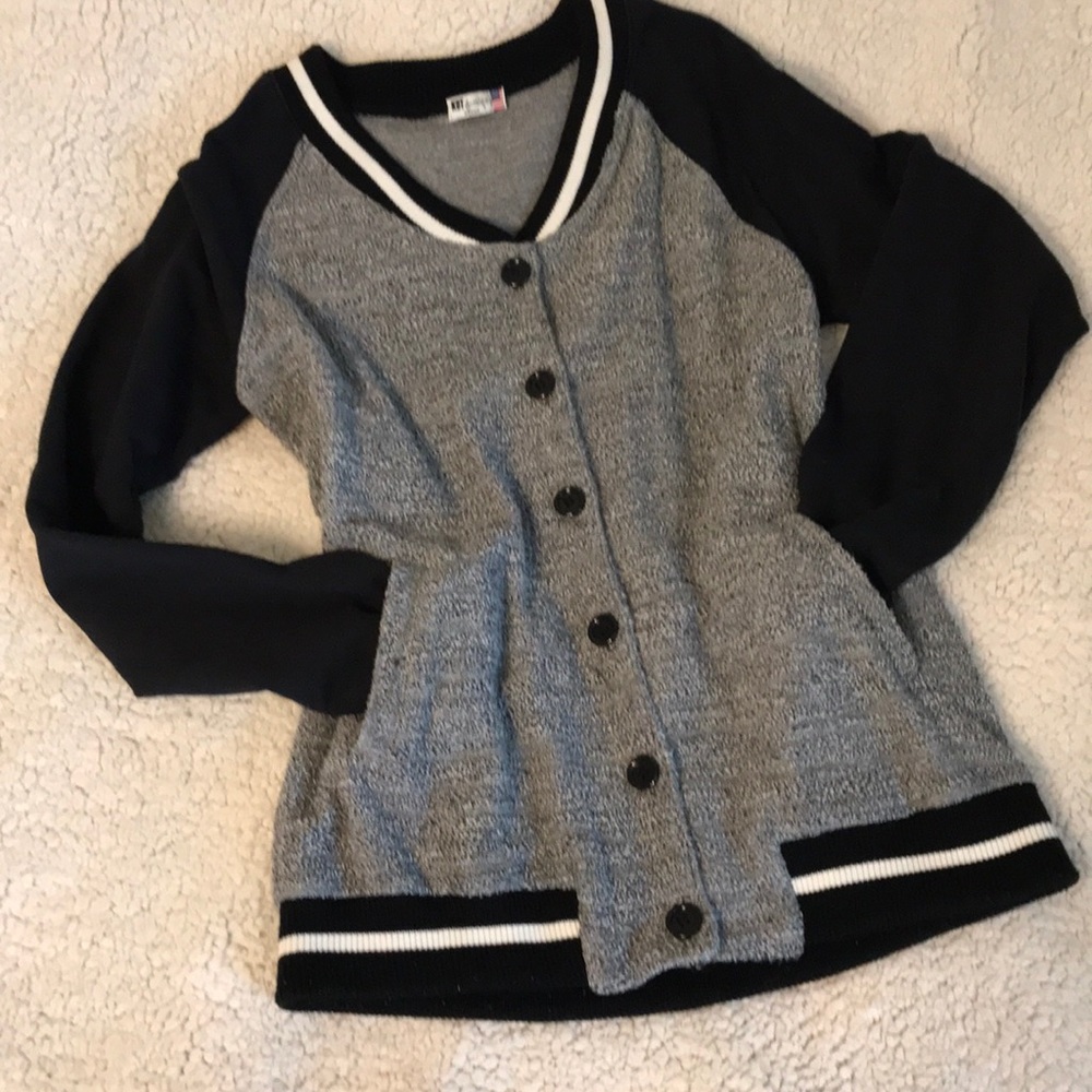 Kut from the Kloth baseball-style cardigan